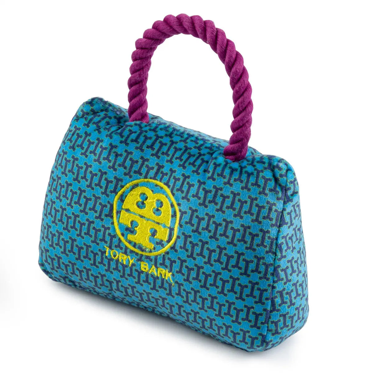 Haute Diggity Dog Luxury Tory Bark Handbag-Style Plush Dog Play Toys