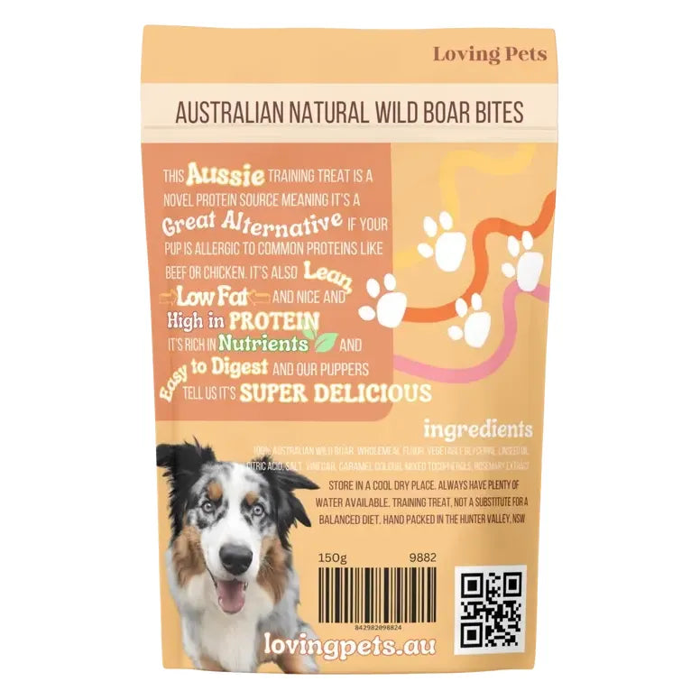 Loving Pets Australia Wild Boar Bites - 5.29 oz Healthy Dog Treats