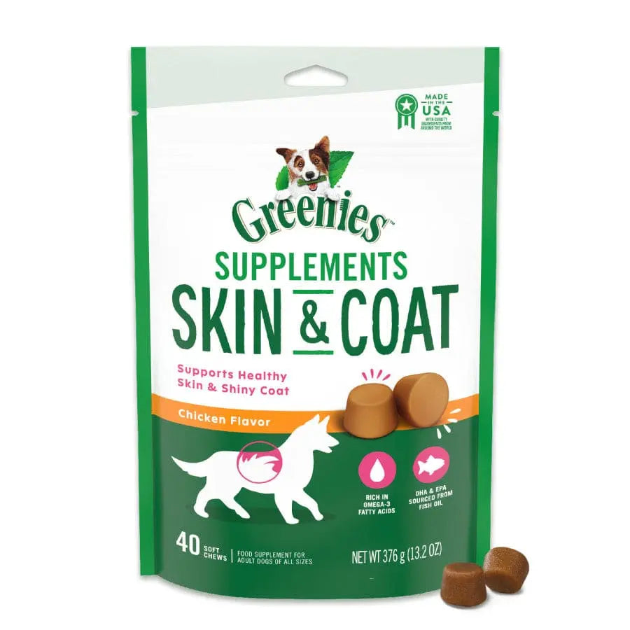 GREENIES High - Quality Skin and Coat Dietary Supplements for Adult Dogs