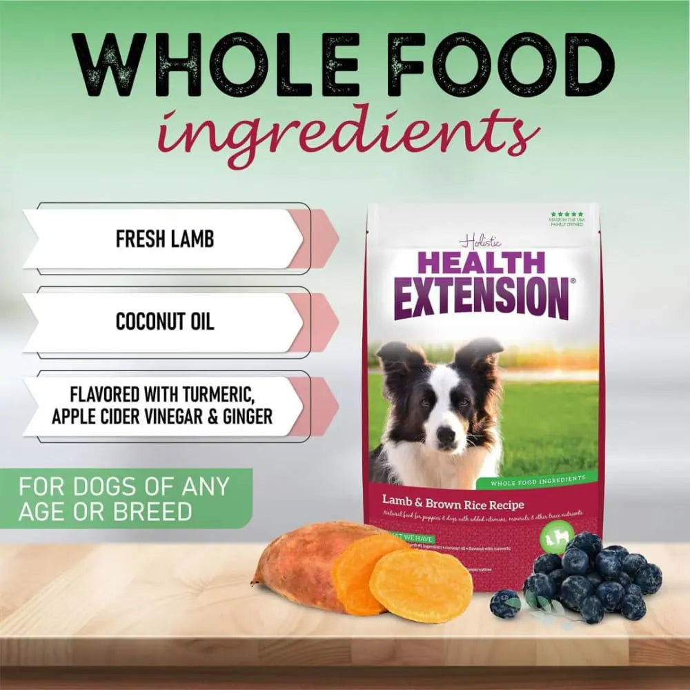 Healthy Extension Free - Range Lamb & Brown Rice Complete Dry Dog Food