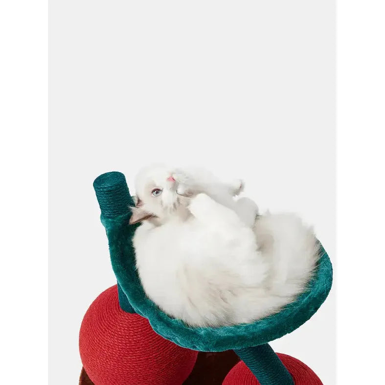 Vetreska Delightful Cherry-Styled Cat Tree for Endless Feline Fun