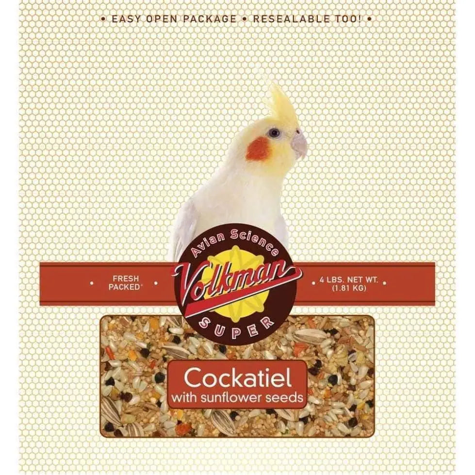 Volkman Avian Science Premium Cockatiel Food Treat with Sunflower Seeds