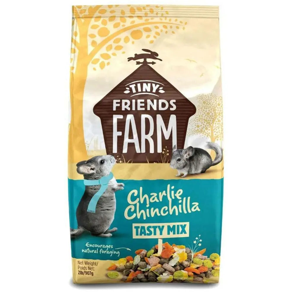 Tiny Friends Farm Charlie's Delightful Chinchilla Tasty Dry Food Mix - 2 Pound Package