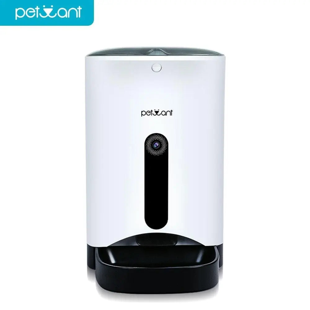 Smart Pet Feeder with App Control and Camera for Convenient Pet Feeding