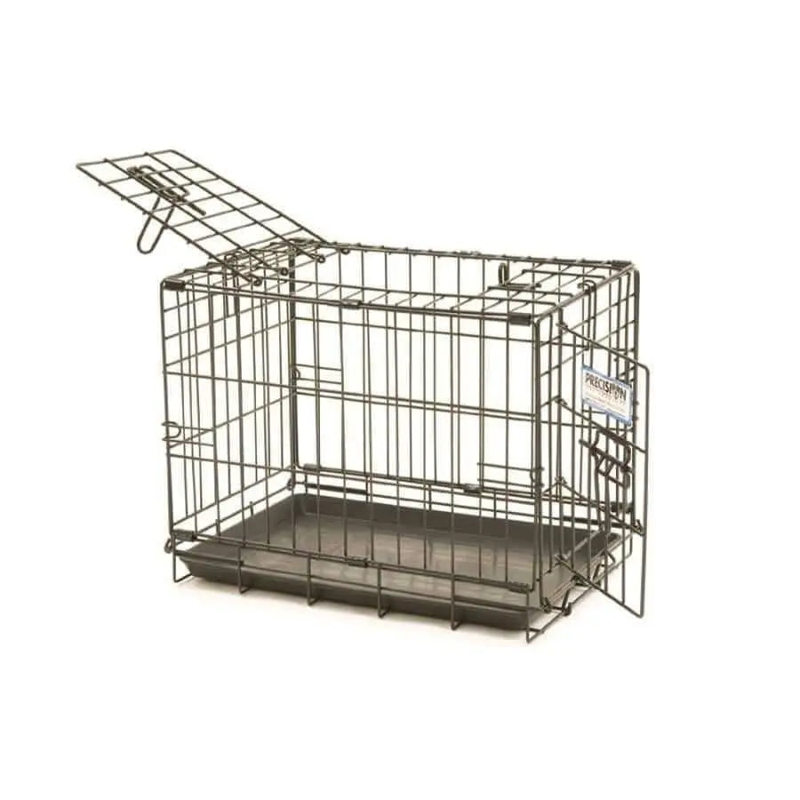 Precision Pet ProValu Hard - Sided Black 2 - Door Wire Dog Crate for Precise Pet Care