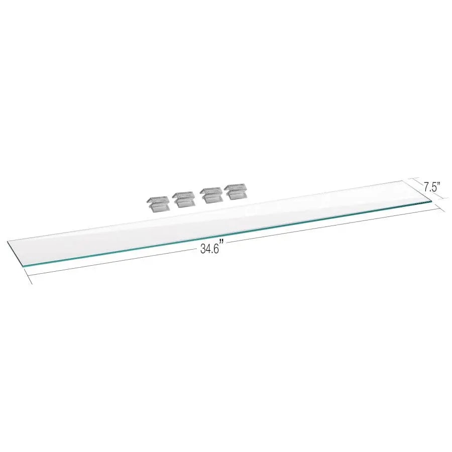 Aquatop Transparent Glass Lid with Plastic Clips Specially Designed for Fish Tanks