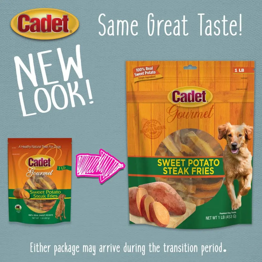 Cadet® Gourmet Sweet Potato Steak Fries Dog Treats - One Pound Package
