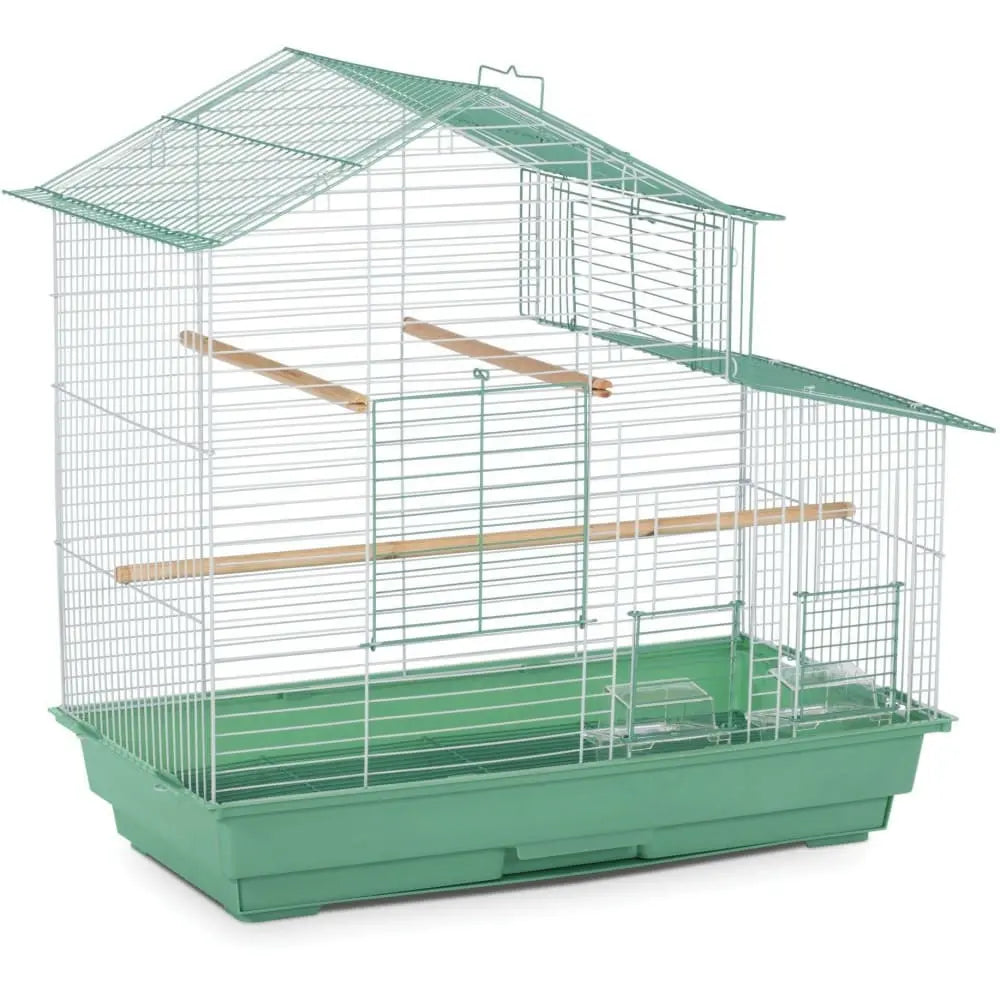 Prevue Pet Products Single Pack Green & White Cockatiel Small Bird Cage