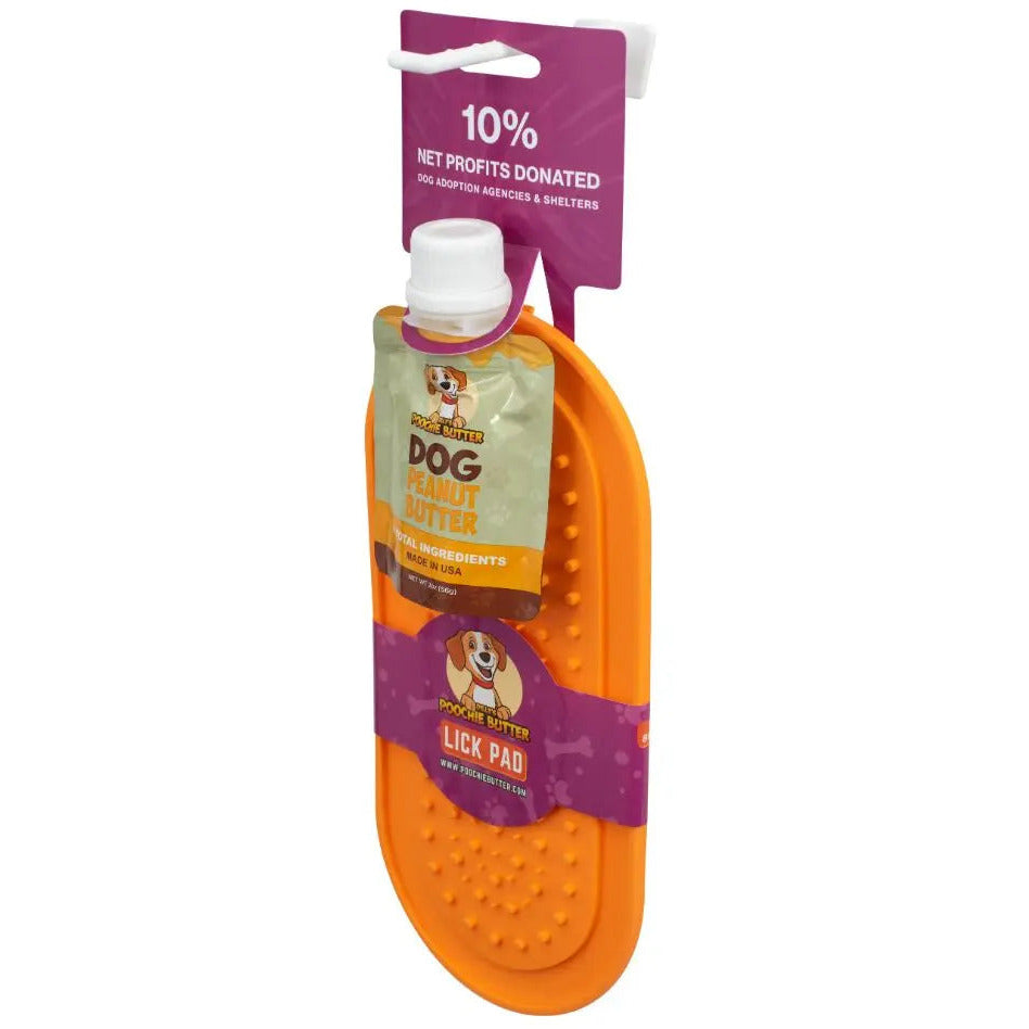 Poochie Butter Squeeze Pack and Lick Pad for Canine Delight
