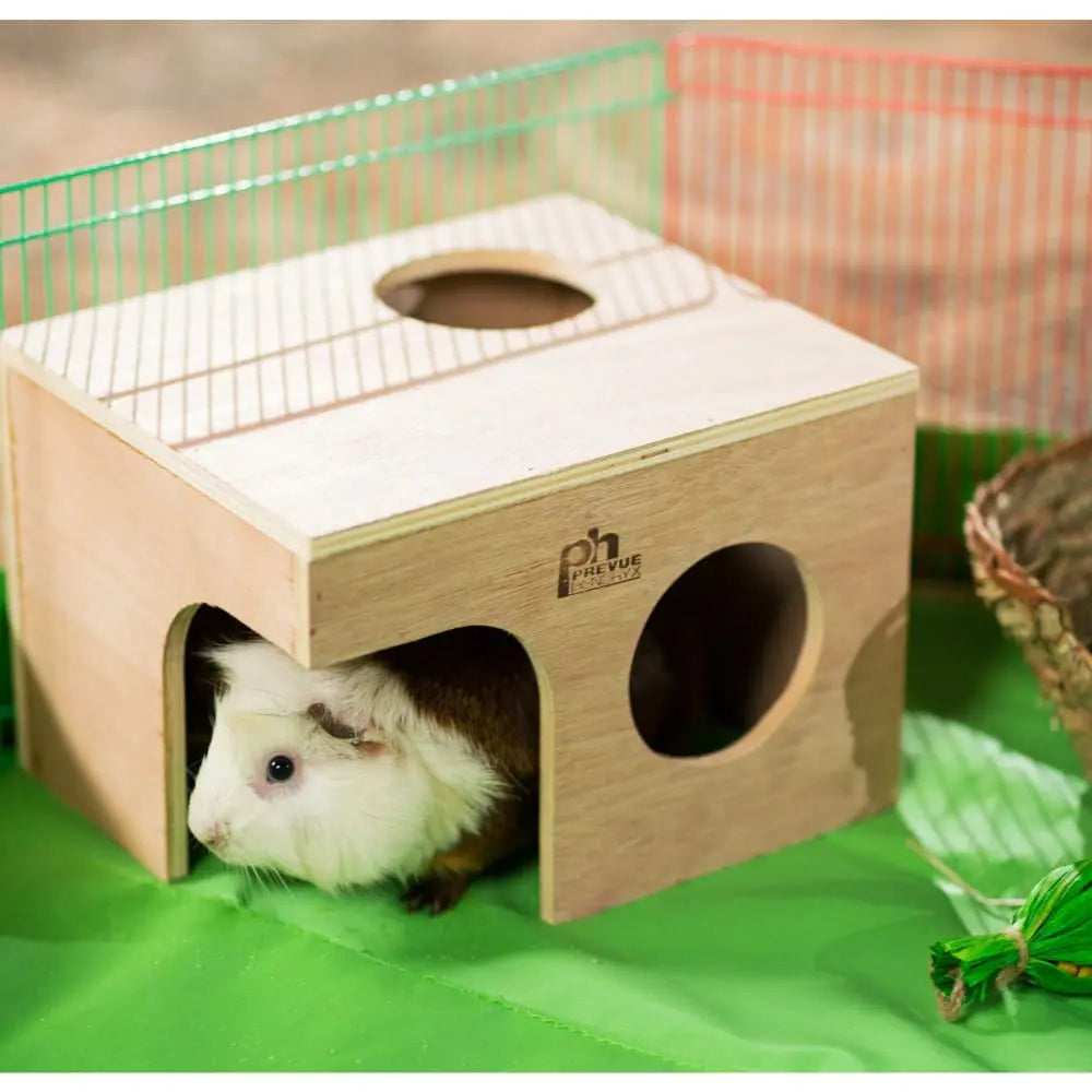 Unvarnished Wood Guinea Pig Hut for Medium - sized Small Animals