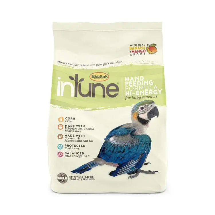 Higgins High - Energy inTune Natural Hand - Feeding Food for Pets