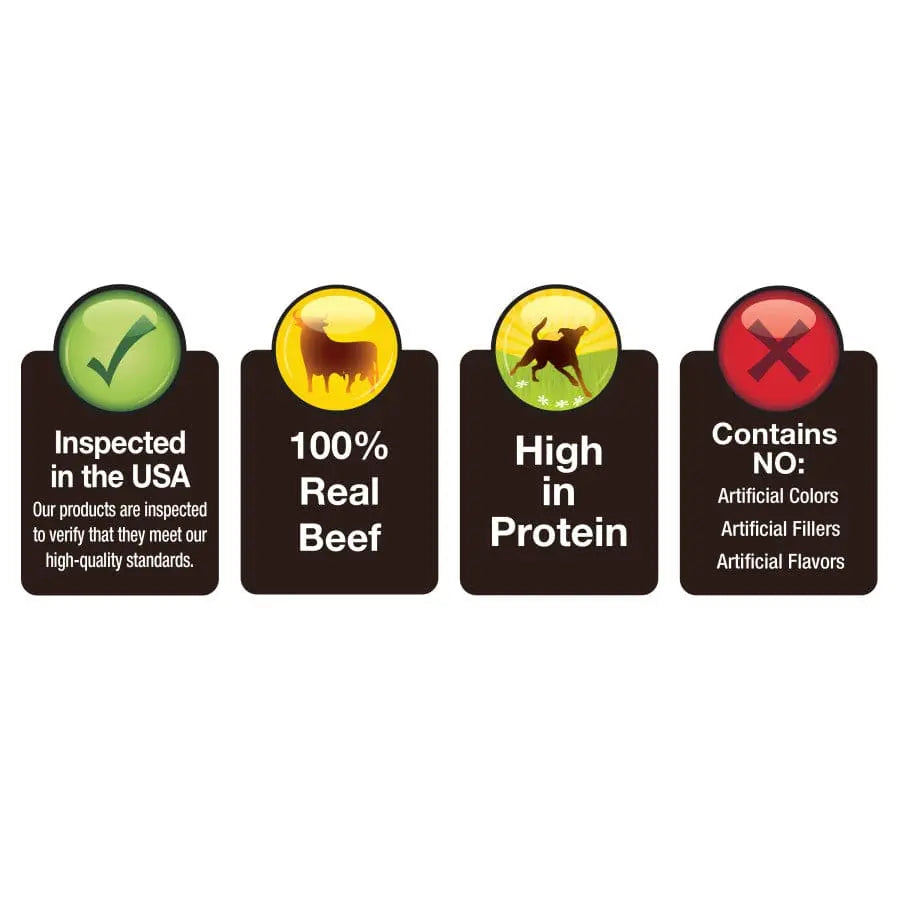 12 oz Cadet All - Natural Beef Esophagus Sticks, Ideal Dog Chew Treats