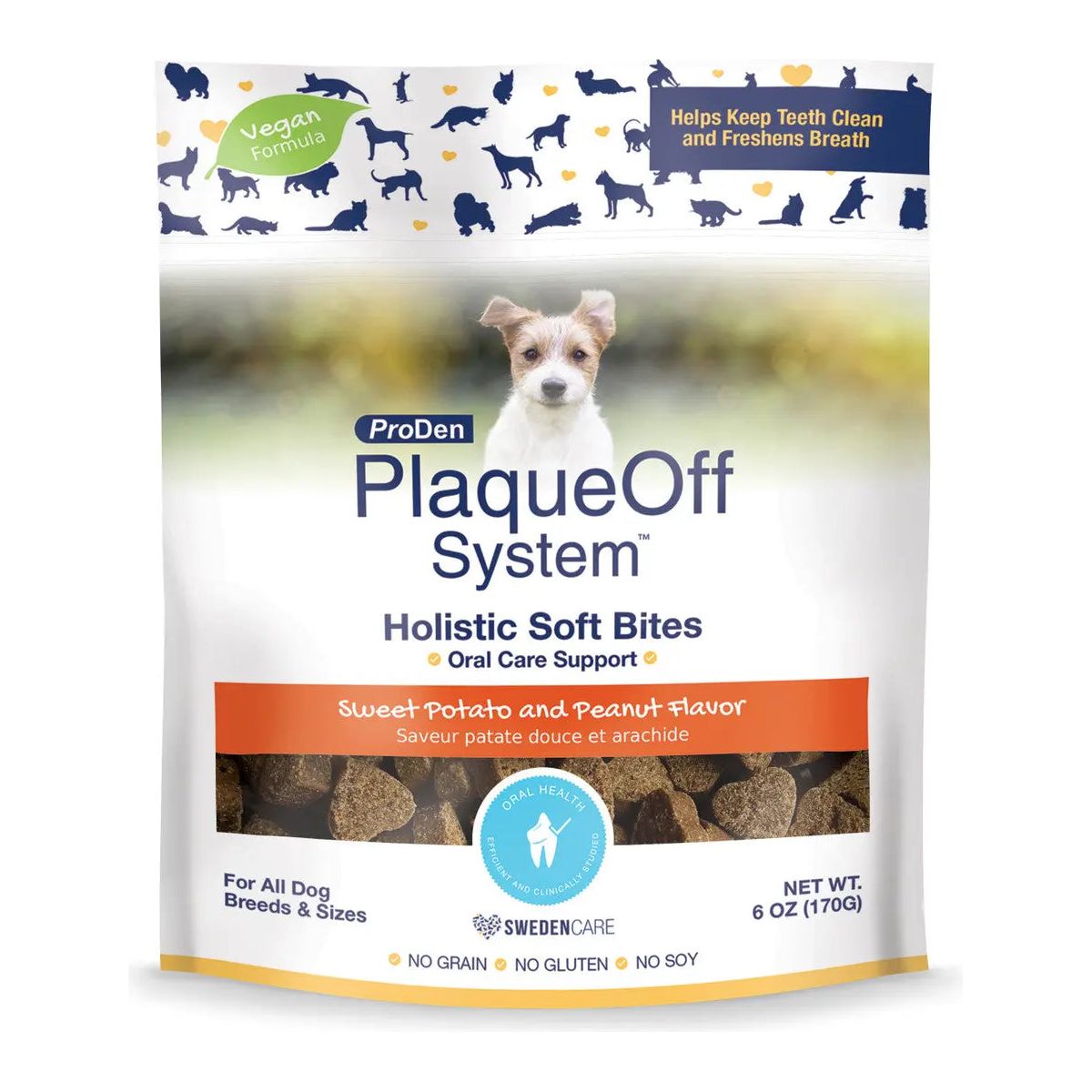 PlaqueOff Holistic Soft Dog Treats - Oral Care & Fresh Breath Support