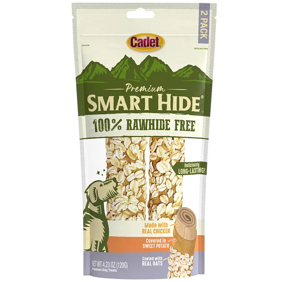 Cadet Smart Hide Rawhide-Free Digestible Dog Chews for a Unique Canine Treating Experience