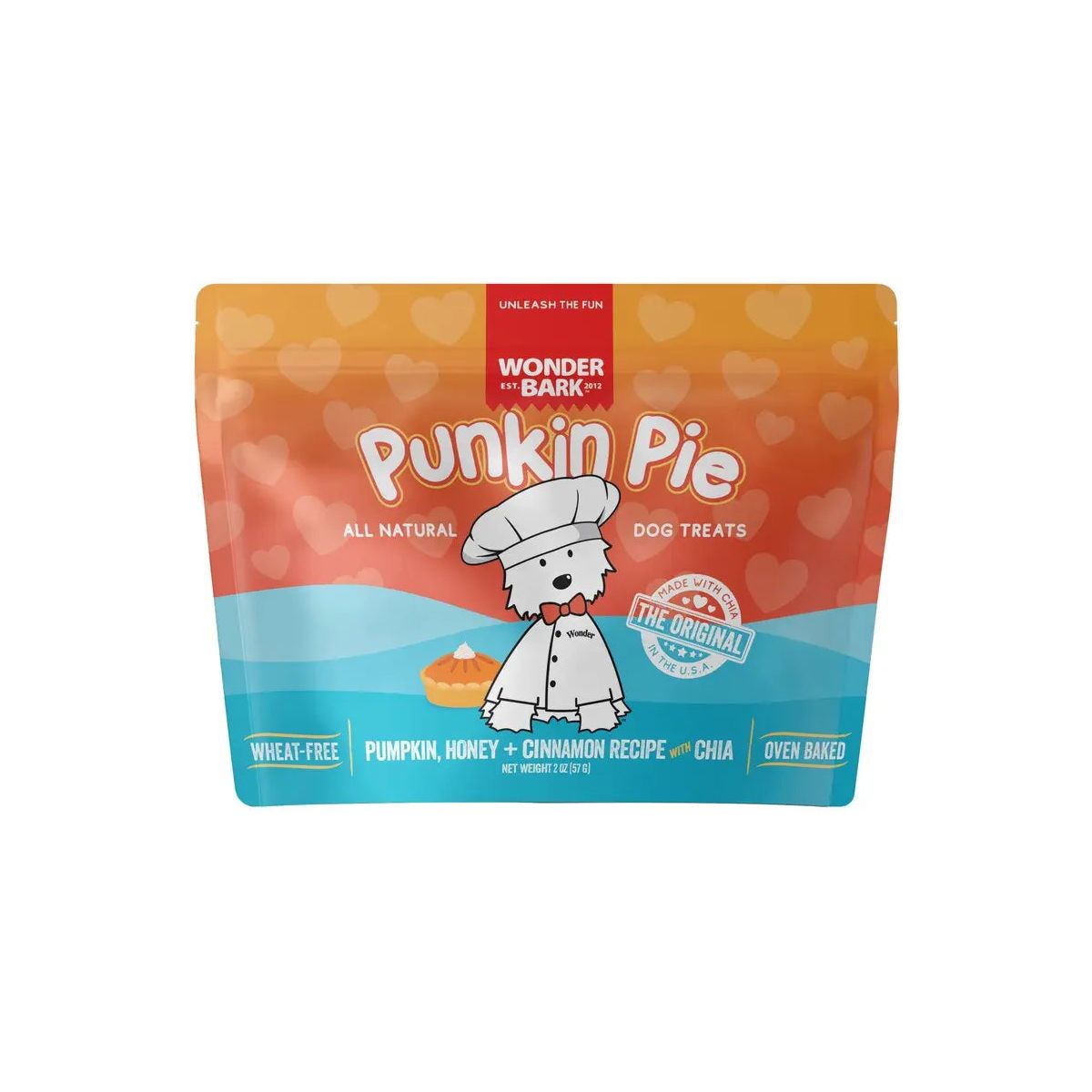 Wonder Bark 2oz. Punkin Pie Dog Treats - Wholesome & Nutrient - Rich