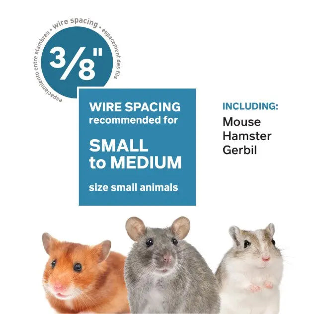 Prevue Pet Products Deluxe Hamster and Gerbil Playhouse Cage with Ramp and Multiple Accessories