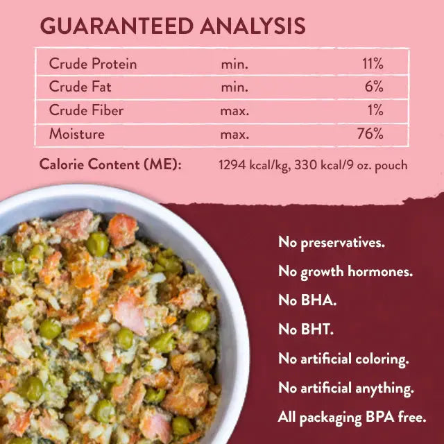 Portland Pet Food Company Wally's Delightful Salmon and Rice Homestyle Canned Wet Dog Food for Canine Companions