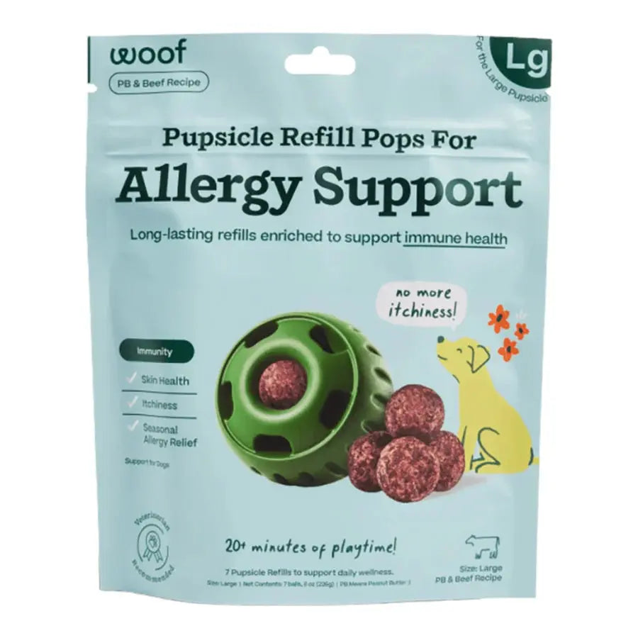 Woof Pet Long - Lasting Lickable Pupsicle Refills for Dog Allergy & Immunity