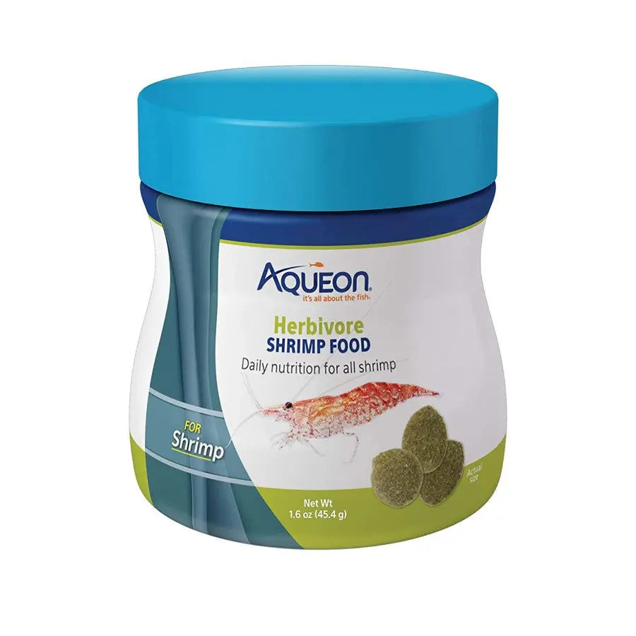 Aqueon 1.6 oz Freshwater Herbivore Shrimp Disc Food for Neocaridina Shrimp and Crayfish