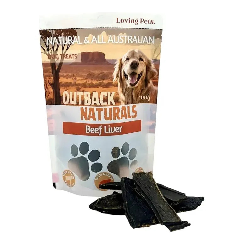 Loving Pets Australia Premium Beef Liver Dog Treats - 7.05 Ounce Pack of Wholesome Canine Delights