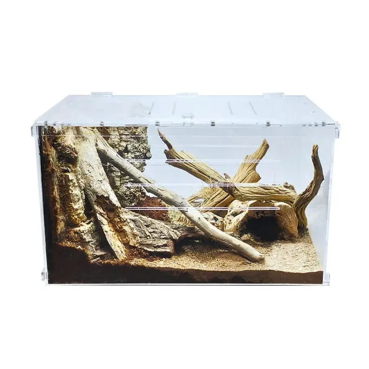 Extra Large Acrylic Two-Way Enclosure Terrarium Cage Tank Ideal for Gecko and Chameleon Reptile Breeding