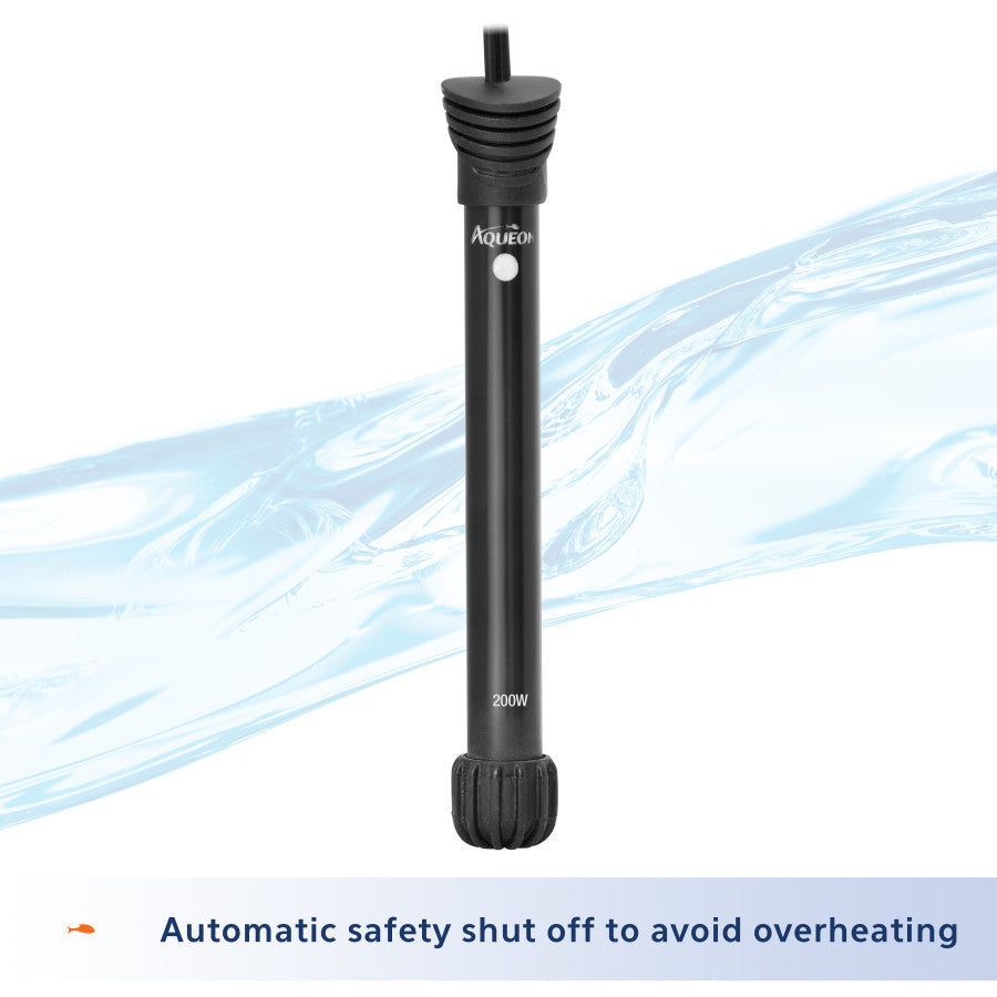 Aqueon Fully Submersible Preset Aquarium Heater with Auto Shut - off