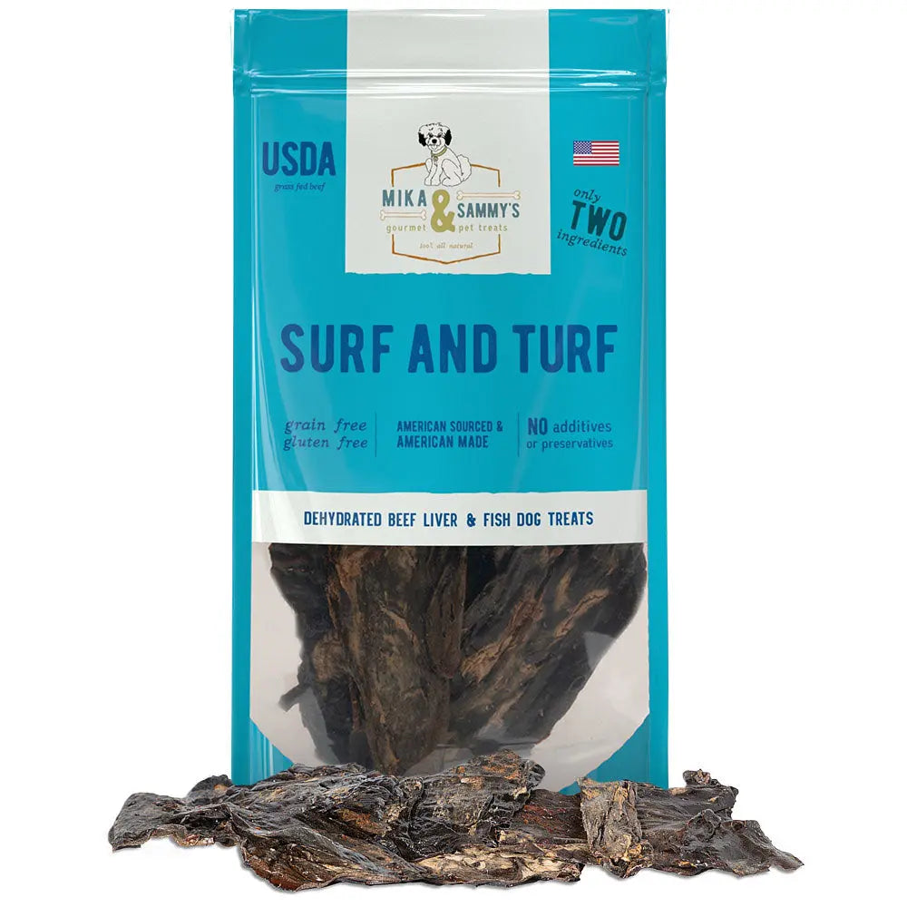 Mika & Sammy’s 5oz Premium Dehydrated Surf and Turf Dog Treats