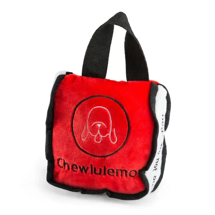 High - end Diggity Dog Chewlulemon Brand Tote - style Squeaker Dog Toy for Fetching and Stretching