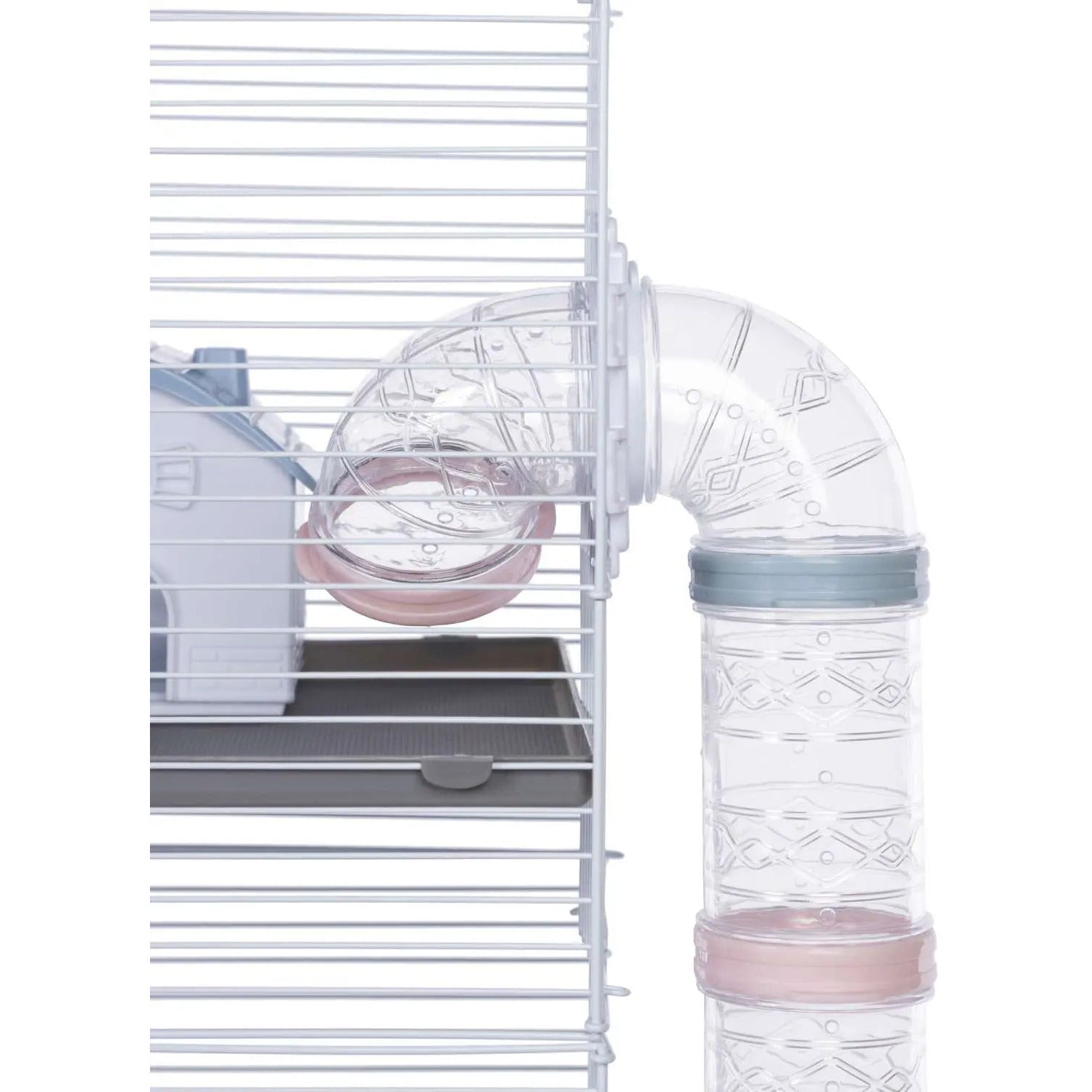 Prevue Pet Products Deluxe Hamster and Gerbil Playhouse Cage with Ramp and Multiple Accessories