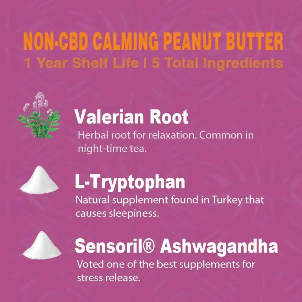 All - Natural Calming Peanut Butter for Anxious Dogs, Poochie Butter