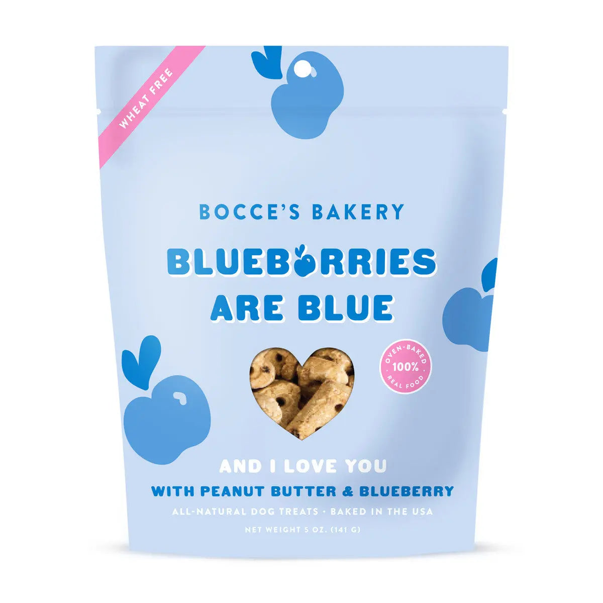 Bocce's Bakery All - Natural Blueberry Crunchy Dog Biscuits