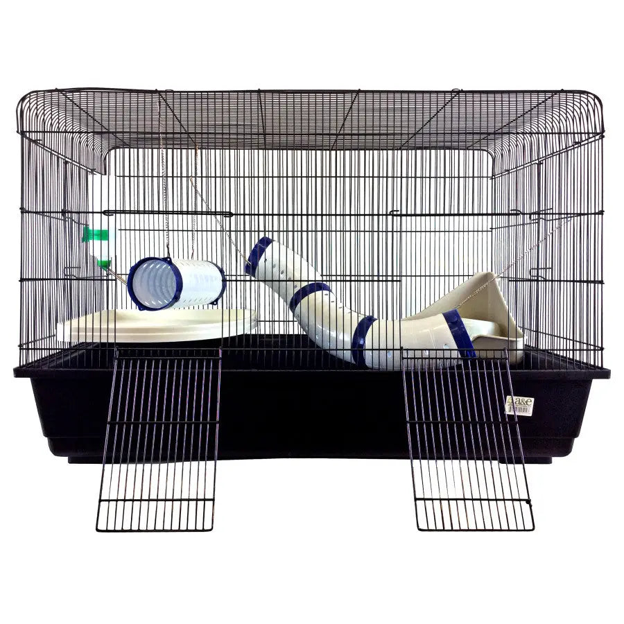 A & E Brand Deluxe Ferret Cage Kit with Tubes, Measuring 39 Inches by 21 Inches for Small Animals