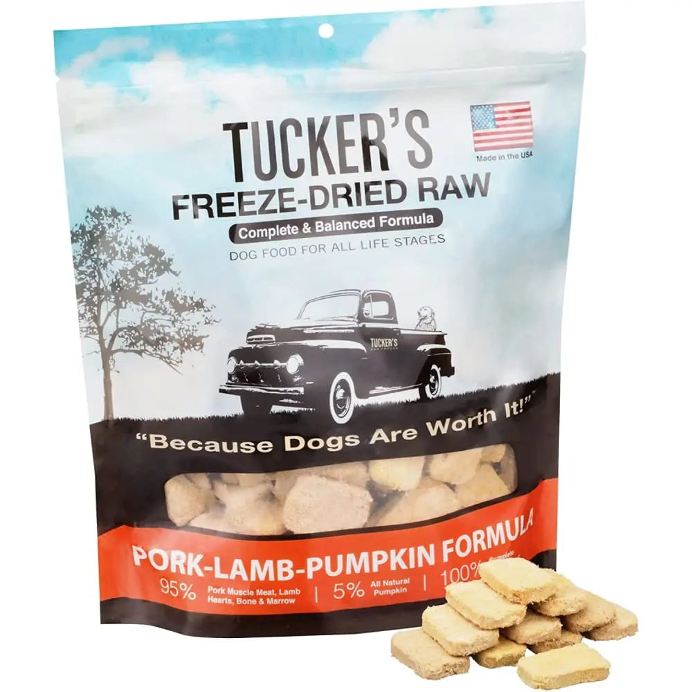 Tucker's® 14 Oz Freeze-Dried Dog Food: Pork, Lamb & Pumpkin Formula