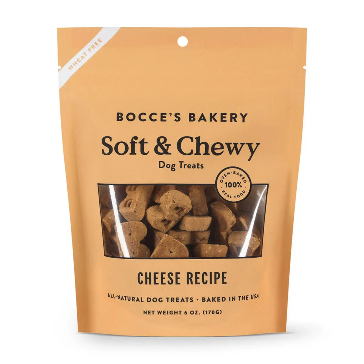 Bocce's Bakery 6-Ounce Soft and Chewy Cheese Dog Treats - Ideal for Canines