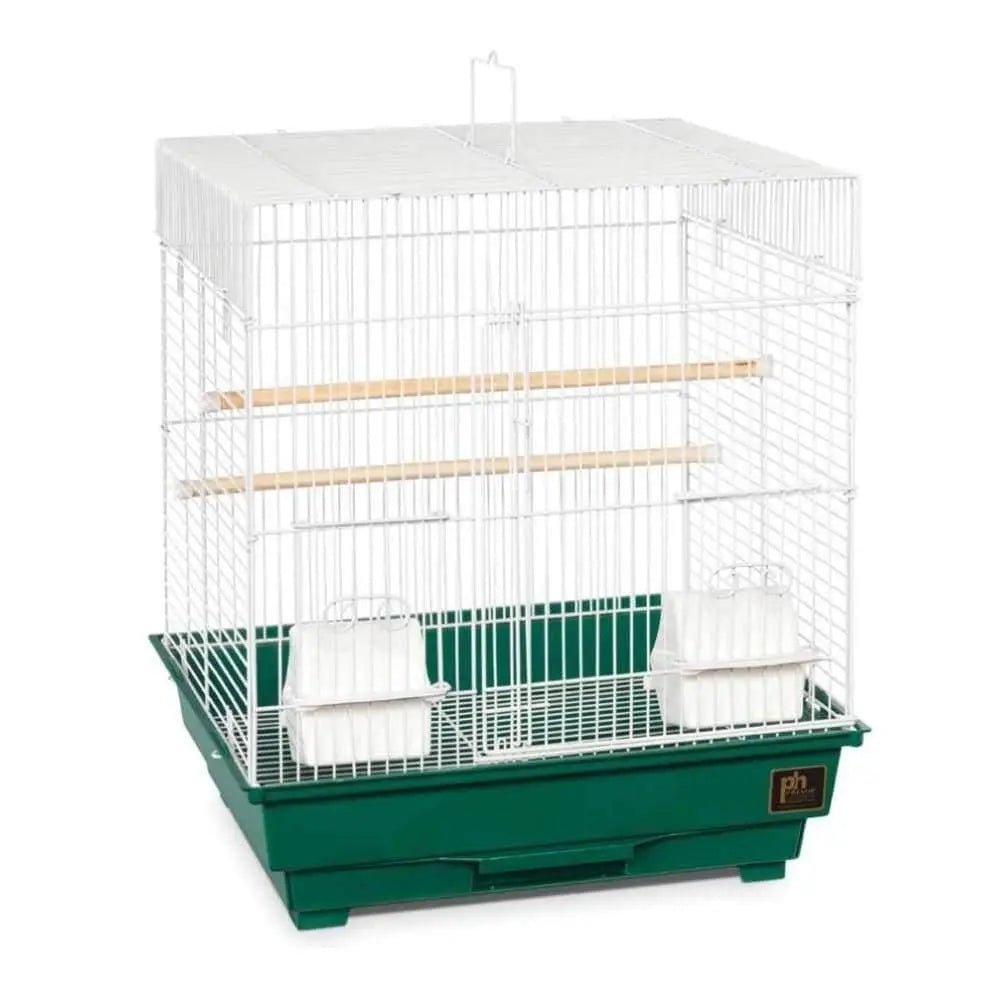 Prevue Pet Products ECONO-1614 Economical Pre-Packed Cage for Parakeets or Cockatiels in White/Green and White/Red Color Combinations