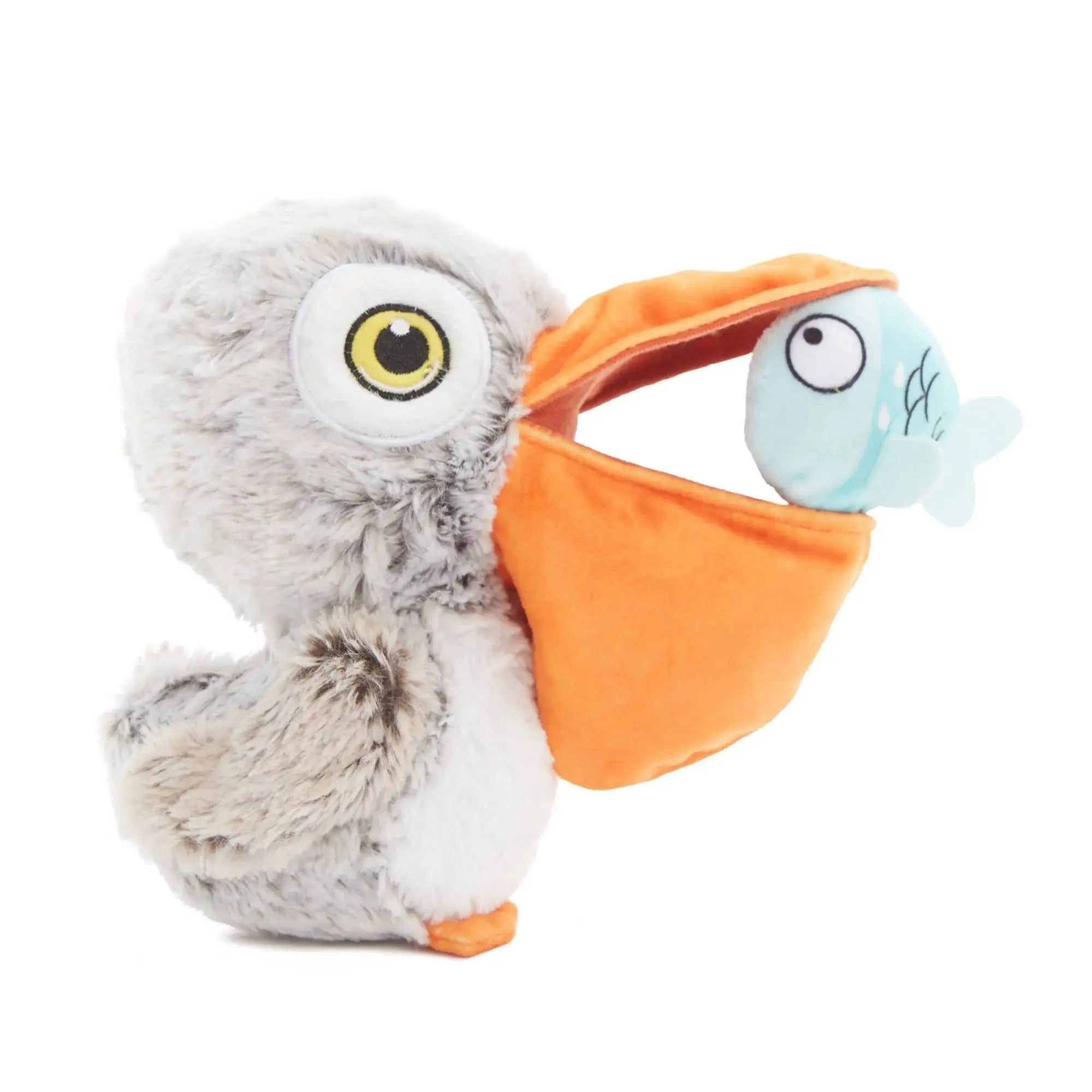 BARK Interactive Big Bill Pelican & Beak-A-Boo Fish Dual Dog Toy