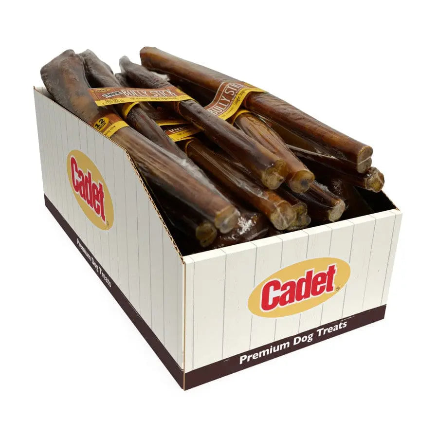 Cadet Premium Slow - Roasted 100% Real Beef Bully Sticks for Dogs