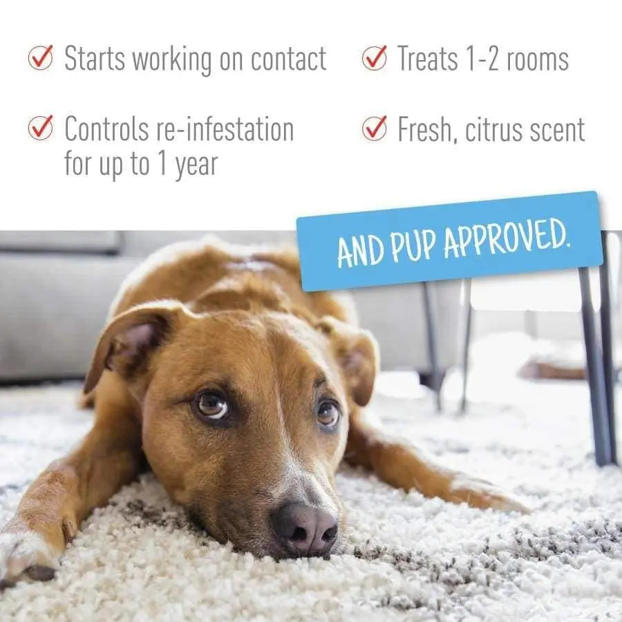 16 oz Adams Carpet Powder with Linalool and Nylar for Flea and Tick Control