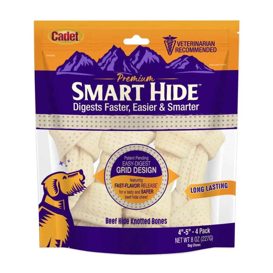 Cadet Smart Hide Knotted Rawhide Bone: Easily Digestible & Tasty for Dogs