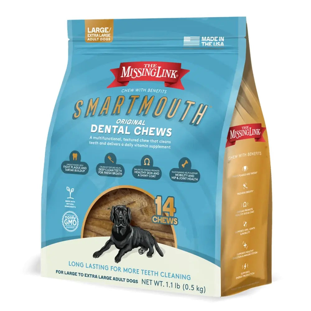 Missing Link SMARTMOUTH All - in - One Dental Chew for Dogs with Comprehensive Health Benefits