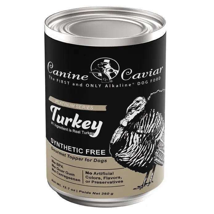 Canine Caviar Synthetic-Free Turkey Flavored Wet Dog Food - Pack of 12 Cans, Each 12.7 oz