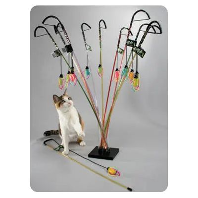 Vee Enterprises Glow-in-the-Dark PURRfect® 32-Inch Flexible Cat Wand Toy