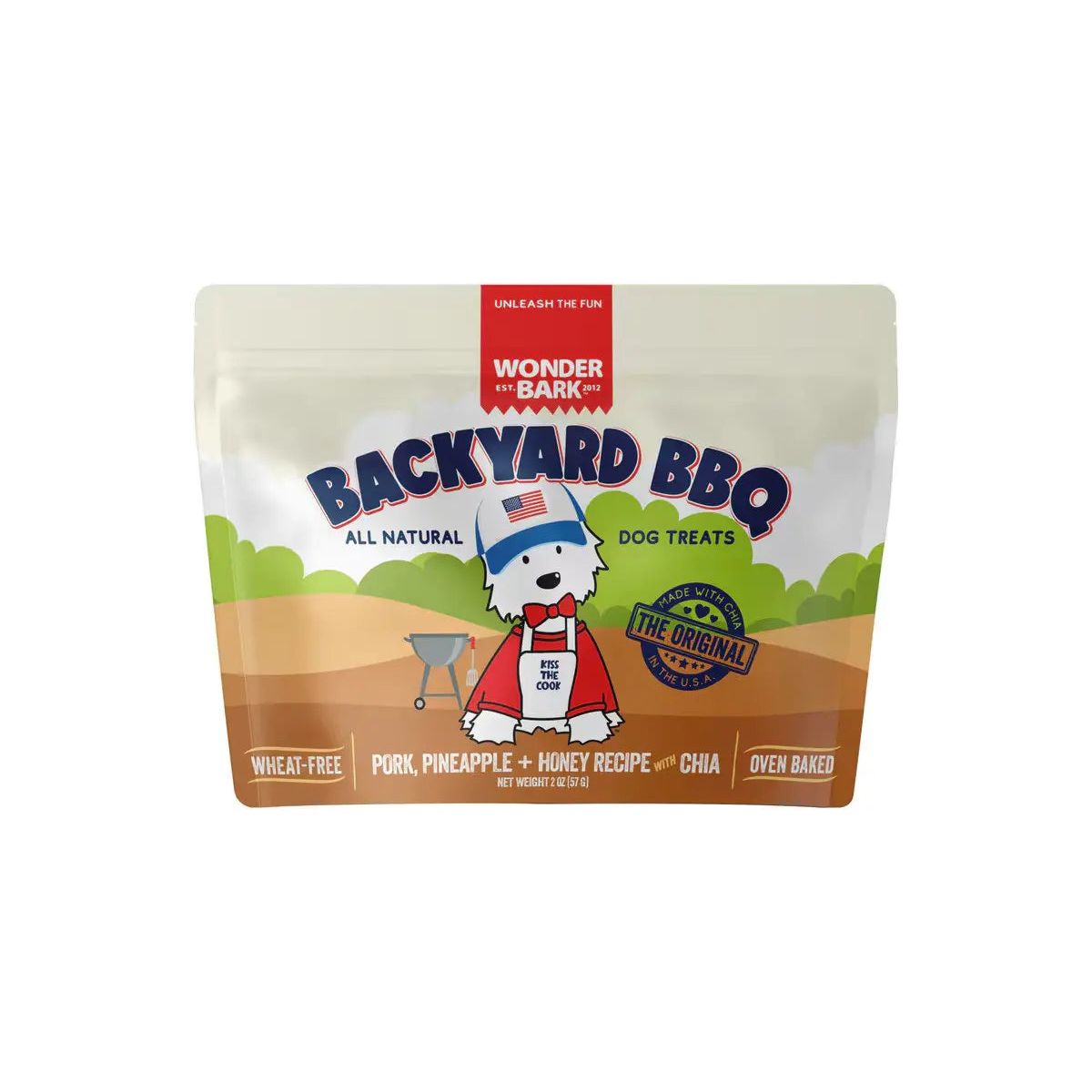Wonder Bark Backyard BBQ Flavored 2oz Dog Treat Bites - Wholesome & Crunchy