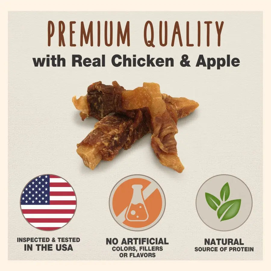 Cadet Gourmet Premium Dog Treats: Sweet Potato and Chicken Wrapped Delights