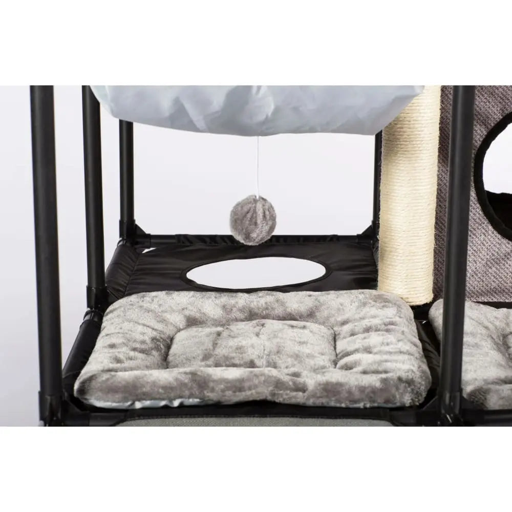 Prevue Pet Products Gray Print Catville Multi - level Cat Tower