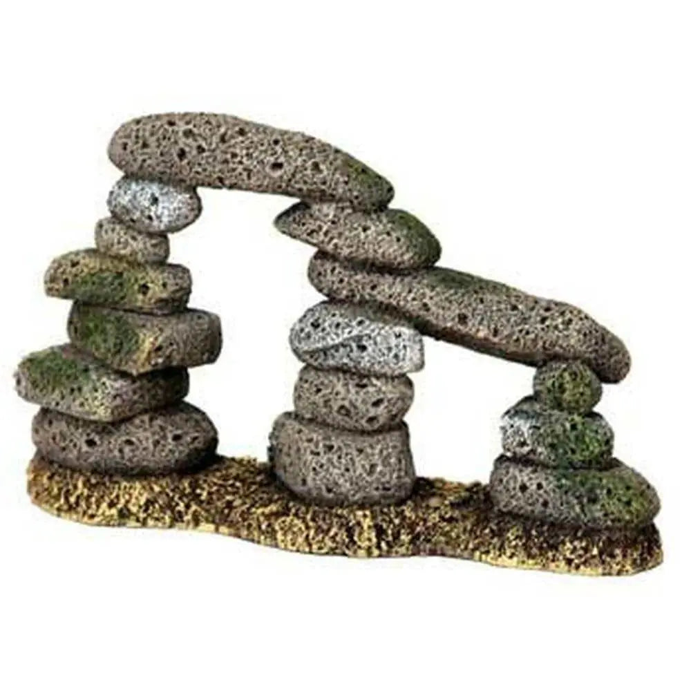 Blue Ribbon Exotic Environments Twin Pebble Decorative Archway for Aquatic Scenes