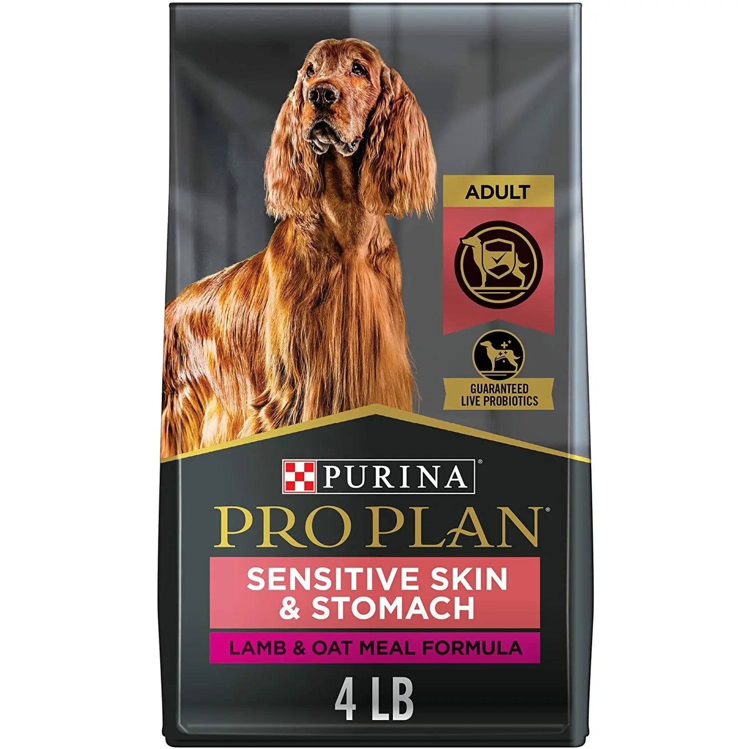 Pro Plan Adult Dog Food: Lamb & Oatmeal for Sensitive Skin and Stomach