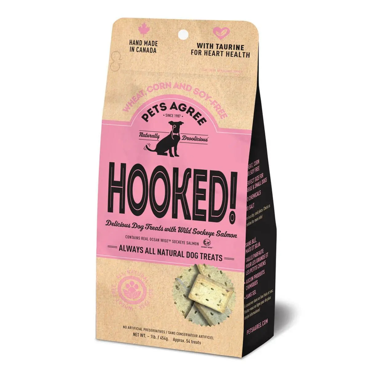 Grain - Free Granville Wild Sockeye Salmon Dog Biscuit Treats for Canines of All Sizes and Ages