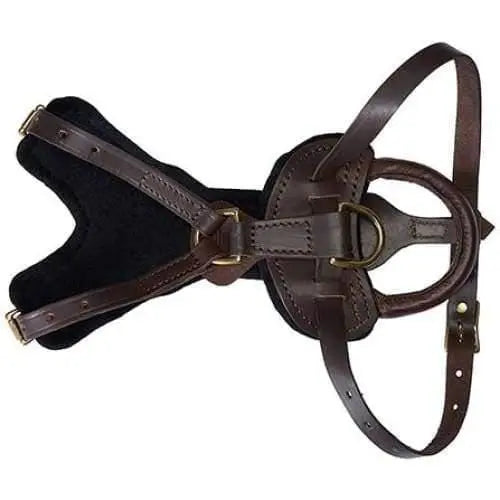 European Handmade Viper Invader Working Dog Harness with Sturdy Brass Hardware