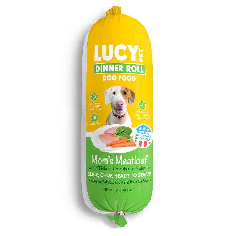 Lucy Pet's Premium 2 lb Mom's Meatloaf Dinner Roll for Dogs